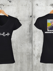 Töltsd be a képet Galéria nézetbe Limitált Oda kár kell meg pénz V-nyakú női póló