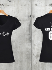 Töltsd be a képet Galéria nézetbe Csóró utolsó+Kis bánat V-nyakú férfi és női póló A