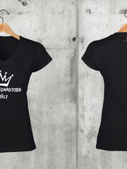 Töltsd be a képet Galéria nézetbe Papó a legnagyobb király V-nyakú női póló