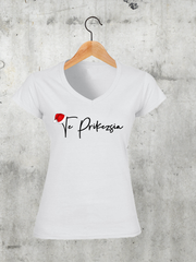 Töltsd be a képet Galéria nézetbe Te prikezsia karácsonyi V-nyakú női póló