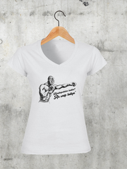 Töltsd be a képet Galéria nézetbe Küzdősportolsz öcskös? V-nyakú női póló A
