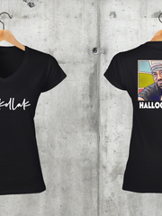 Töltsd be a képet Galéria nézetbe Limitált Hallooood? V-nyakú női póló
