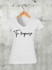 Töltsd be a képet Galéria nézetbe Te koporsó V-nyakú női póló
