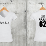 Töltsd be a képet Galéria nézetbe Apájé+Anyájé V-nyakú férfi és női póló A
