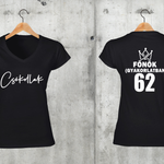 Töltsd be a képet Galéria nézetbe Főnök(elméletileg)+Főnök(gyakorlatban) V-nyakú férfi és női póló A
