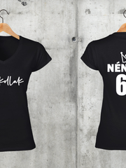 Töltsd be a képet Galéria nézetbe Báttya+Nénnye V-nyakú férfi és női póló A
