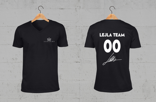 Limitált Lejla Team V-nyakú póló aláírással