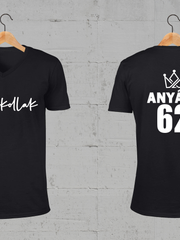 Töltsd be a képet Galéria nézetbe Apájé+Anyájé V-nyakú férfi és női póló A
