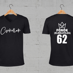 Töltsd be a képet Galéria nézetbe Főnök(elméletileg)+Főnök(gyakorlatban) V-nyakú férfi és női póló A
