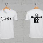 Töltsd be a képet Galéria nézetbe Dzsúliusz+Lejla V-nyakú férfi és női póló

