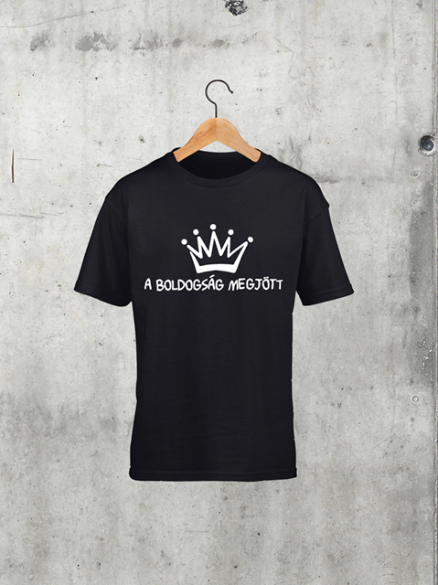 A boldogság megjött gyerek póló