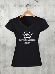 Töltsd be a képet Galéria nézetbe Bátyám a legjobb cigány V-nyakú női póló
