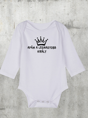 Töltsd be a képet Galéria nézetbe Apám a legnagyobb király baba body A
