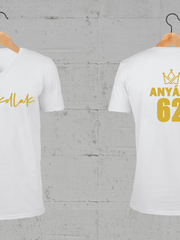 Töltsd be a képet Galéria nézetbe Apájé+Anyájé V-nyakú férfi és női póló