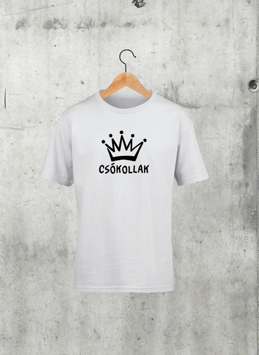Csókollak koronás gyerek póló