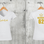 Töltsd be a képet Galéria nézetbe King+Queen V-nyakú férfi és női póló
