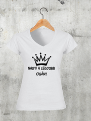 Töltsd be a képet Galéria nézetbe Nagyi a legjobb cigány V-nyakú női póló
