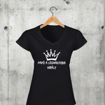 Töltsd be a képet Galéria nézetbe Papó a legnagyobb király V-nyakú női póló
